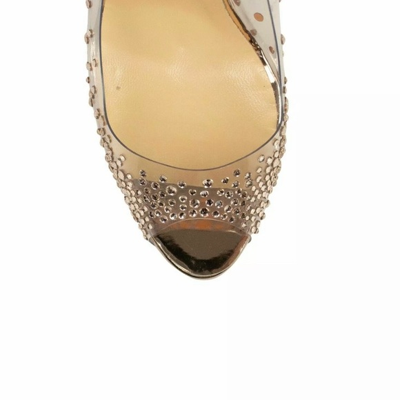 🛑 SOLD 🛑 Christian Louboutin Dust Pink PVC ‘Very Strass’ 120mm Pumps - Picture 4 of 7